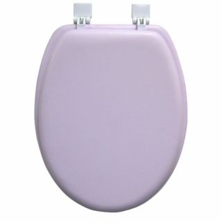 New Ginsey Lilac Padded Elongated Toilet Seat 10198
