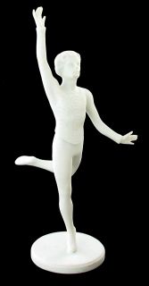 Vintage RARE Goebel Male Ballet Dancer Figurine Man White Bisque