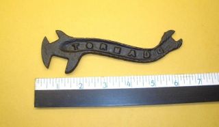 ANTIQUE TORNADO FARM WRENCH CAST IRON SILO IMPLEMENT TRACTOR RARE TOOL