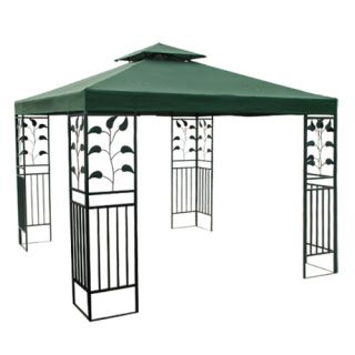x8 2 Tier Gazebo Canopy Green Top PU Coating Cover Replacement