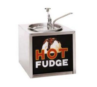 Gold Medal 2201   Pump Style Hot Fudge Warmer w/ Illuminated Sign, 120