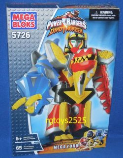 Power Rangers Dino Thunder Mega Bloks 5726 Thundersaurus Megazord New