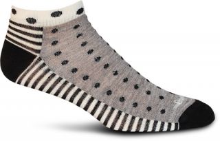 New Goodhew Womens Lifestyle Designs Modern Half Half Grey Socks Size