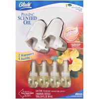 Glade Plugins Scented Oil Combo Pack 2 Warmers 4 Refill