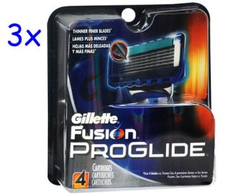 12 Gillette Fusion Proglide Replacement Razor Blades Cartridges Brand