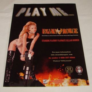 1997 Video Game Ad Page Riana Rogue Gillian Bonner