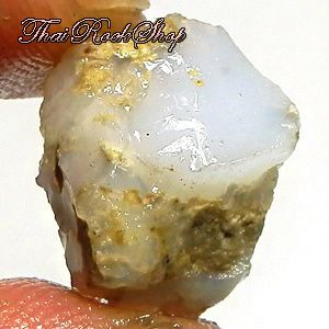 94ct Natural White Crystal Opal Rough Gemstone Nodule Ethiopia 4 Cut