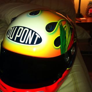 Race Used Worn Jeff Gordon Dupont NASCAR Drivers Helmet