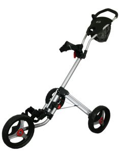 New Tartan Golf Bolt Deluxe 3 Wheel Push Cart Silver