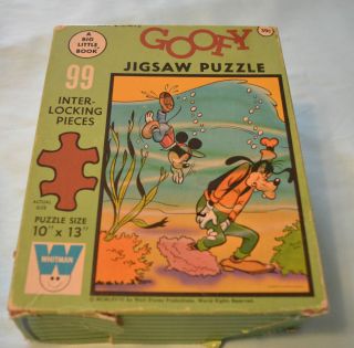 Vintage Whitman Goofy Jigsaw Puzzle COMPLETE 99 Interlocking Pieces