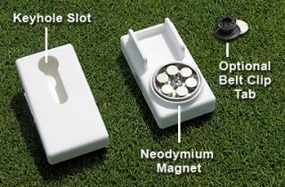 New GPS Quick Clip Single Magnet System for Golf Black