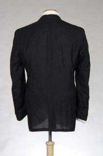 50s gentry black brown stripe 2 pc suit 42 r