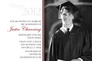 Graduation Invitations Announcements YOU PRINT ANY SIZE  FREE EDITING