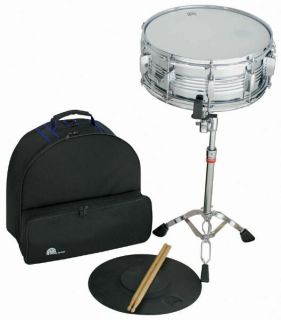 Percussion Plus PSK300 Snare Drum Kit Set with Stand Bag Practice Pad