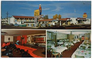 092412A Vintage Grand Junction Co Colorado Postcard Bar x Motel Multi