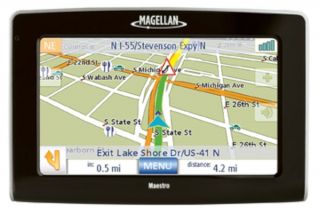 Maestro 4350 Magellan Car Set GPS Bluetooth USA Canada PR Maps 4 3