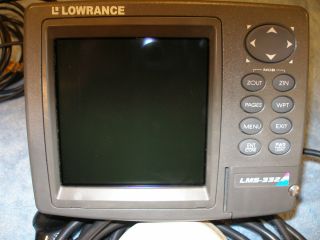 Lowrance LMS 332C Sonar Fishfinder GPS Chartplotter