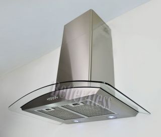 30 New Glass Stainless Steel Wall Mount Touch Range Hood B H703G 75