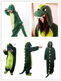 New Green Dinosaur Godzilla Cosplay Anime Costume KIGURUMI Pajamas