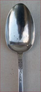  Sterling Silver Spoon Winged Torch Engraved Gerard Lappara Paris 1910