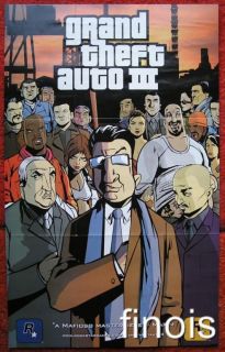 Grand Theft Auto 3 Poster Rockstar Games Mafioso Dbl