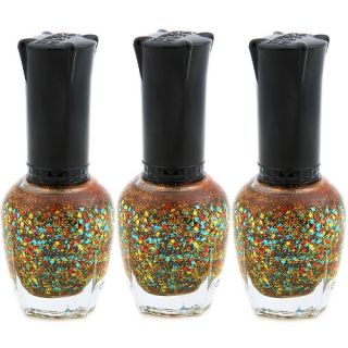 KLEANCOLOR Gold Colorful Firework Lacquer Nail Polish