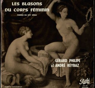 Gérard Philipe Les Blasons Du Corps Feminin Disco 33g