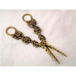 Georgian Silver Gilt Grape Scissors London 1823