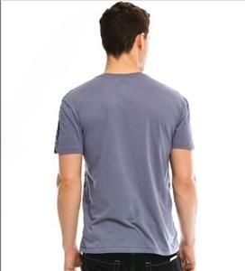  Exchange AX Men Scribble Stripe V neck Graphic Tee T Shirt Top M, L