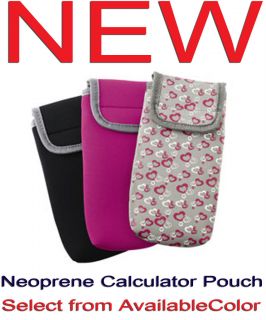 Neoprene Financial Graphing Calculator Soft Pouch Case