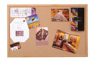 Ghent Home Decor Natural Cork Bulletin Board with Wood Frame