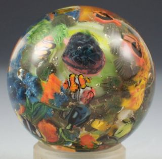 Greg Chase Reef Aquarium Glass Marble 1 3 4