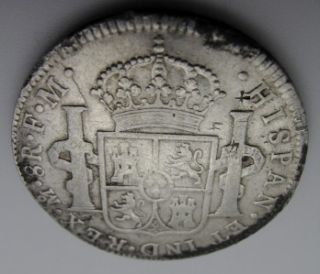 Peru 1798 Limae IJ Silver 8 Reales KM 97 Fine Very Fine Nice Type Coin