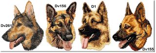 German Shepherd Embroidered Blanket Any Color