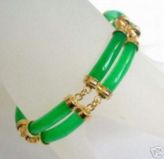 Chain Exquisite Popular Green Jade Bangle