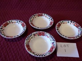  Set of 4 Hearty 8 Soup or Salad Bowls Gibson Housewares Lot 1