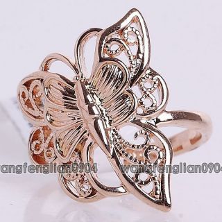 18K Gold Plated Butterfly  Ring 93689