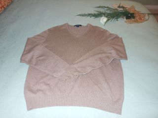 Mens Brooks Brothers 100 Cashmere Sweater Size L
