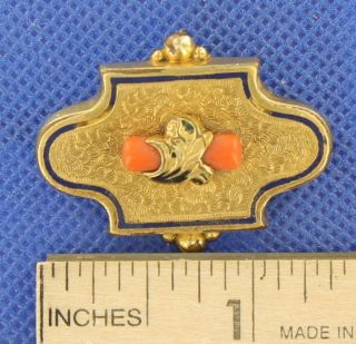 Antique Vintage Victorian Pin Brooch Gold Filled