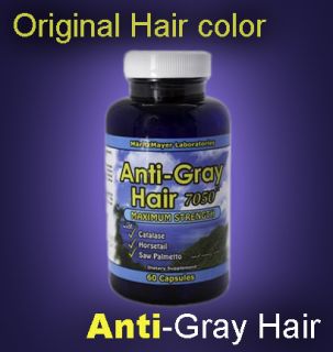 60C Anti Gray Hair Supplement No More Grey Hair 30 Day