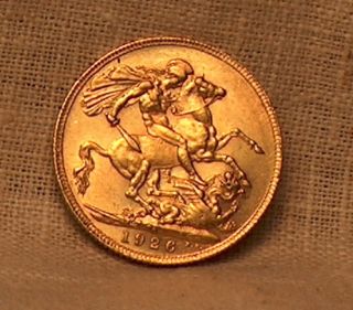 1926 South African Gold Sovereign Coin