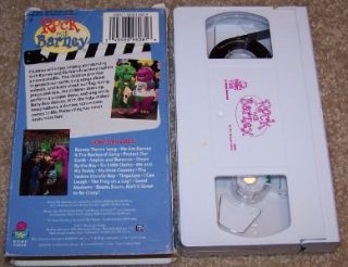 VHS Tapes All Aboard For Sharing Barney Rhymes With Mother Goose