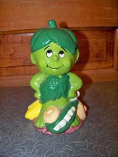 1985 Jolly Green Giant Vegetables Little Green Sprout Musical Bank