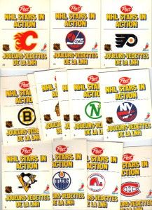 1981 82 Post Cereal NHL Stars in Action Hockey Complete Set 28