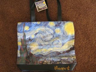 Vincent van Gough Starry Night Hand Bag new w tag Shopping Tote