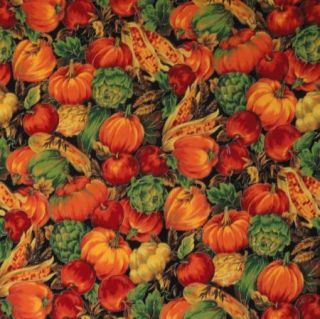 Harvest Pumpkins Gourds Artichokes Inidan Corn Wheat Stalks Cotton