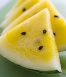  Seeds Oriental Tropical Fruit Sweet Yellow Watermelon F1 Hybrid