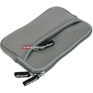 Gray Neoprene Sleeve GPS Case Bag Cover Pouch for Garmin Nuvi 1450LMT