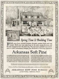 1923 ad by the arkansas soft pine lumber bureau time