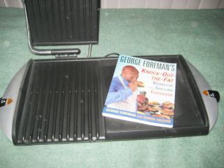 George Foreman GF20G Combo Grill Griddle with Book Hard to Find
